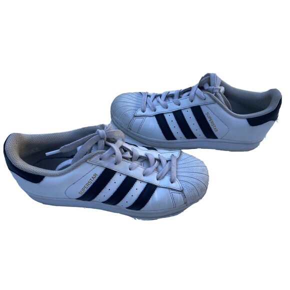 Adidas Superstar La Marque Aux 3 Bandes White  Black Sneakers Men Size US 6.5 main image 4